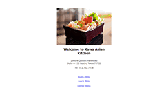 Desktop Screenshot of kawaasiankitchen.com