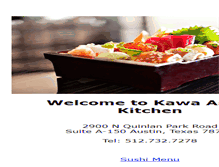 Tablet Screenshot of kawaasiankitchen.com